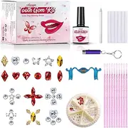 [Tseriact] Tooth Gemstone Set, Tooth Gem Kit, Tooth Jewellery, DIY Crystal Decoration for Tooth, Shinning Tooth Removable Tooth Ornaments for Friends and Family Party Daliy Life (Series A)