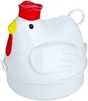 Lovely Chicken Shaped Egg Boiler Steamer 4 Eggs Microwave Accessories Cooking Eggs Tool N8q9 Cooker