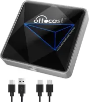 OTTOCAST Android Auto Wireless Adapter for Car - 2023 Newest Version, Wired to A
