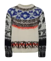 Sacai Pattern Knit Sweater 3 Gray
