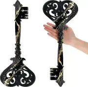 Chunful 2 Pcs Keys Wall Decor Large Skeleton Key Sign 13.78 x 5.91 Inch, Gold