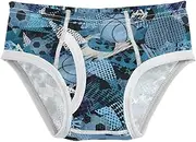 [Joisal] Ball Paddles Cute Boys' Underwear Tag Free Briefs for Boys, Abstract Art Sport Star, 4 Years