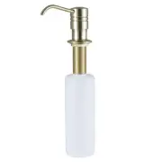 Kingston Brass SD2617 Straight Nozzle Metal Soap Dispenser, Brushed Brass