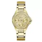 Guess Ladies Watch Wristwatch Envy GW0878L2 Stainless Steel Gold