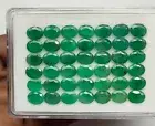 Natural Emerald Oval Cut 72.25 Cts. -Zambia Emerald 7X9 mm- green emerald Oval