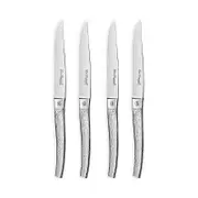 Couzon Alphone Ecorce Bark Effect Stainless Steel Knives, Set of 4