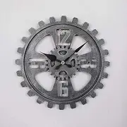 Outdoor Wall Clock, Garden Wall Clocks Outdoor Retro for Garden Garden Clock Iron Living Room Silent Non Ticking Clock