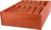 TOGEVAL Wooden Multi Phone Storage Holder Compact Organizer Box for Mobile Phones Keys Stationery Versatile Display for Home Office Classroom