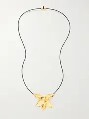 [YSSO] YSSO - + Eden Rock St Barths Frangipanier Gold-plated And Cord Necklace - One size One size Gold