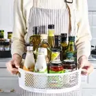 Organizer Pantry 360° Rotation Storage Rack Kitchen Lazy Susan Turntable Tray AU