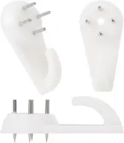 30pcs Concrete Wall Hooks, Non-Trace Picture Hanger for Hook, White