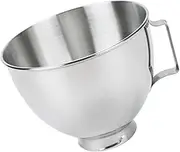 DOITOOL Stainless Steel Mixer Bowl Replacement Kitchen Mixing Bowl with Comfortable Handle Dishwasher Safe Compatible with Stand Mixers for Baking and Food Prep