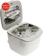 BPA-Free 2-in-1 UV Sterilizer Dryer Compact Silent Fits 6 Bottles