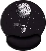 AOKSUNOVA Ergonomic Mouse Pad with Wrist Rest Comfortable Mouse Pad with Wrist Support Astronaut