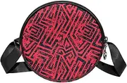 [FVQL] Round Crossbody Bag Purse Messenger Bag Shoulder Bag, graphics pattern