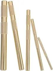 OSALADI Accurate Punching Tools 1 Set Brass Grommets Punch Set 5 Sizes for Metal Leather Drilling Punches