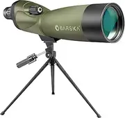 BARSKA Blackhawk 20-60x60 Waterproof Straight Spotting Scope w/Tripod, Soft Carry Case & Premium Hard Case