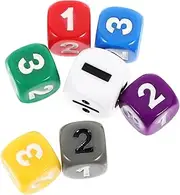 HANABASS 7pcs Calculation Sign Dices for Math Teaching Dice Fun Educational Plaything for Classroom and Home Learning Enhance Math Skills Through Play