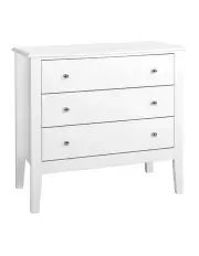 [Artiss] Tallboy Bedside Table Dresser in White
