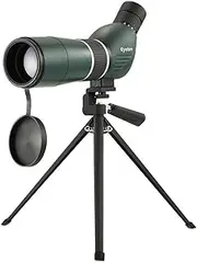 Telescope for Beginners, 20-60x60 Angled Spotting Scope with Tripod, PortableScope Monocular Telescope with Tripod Carry Case for Bird Watching Camping Backpacking