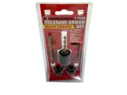 4 Pc Quick Change Holesaw Arbor Set with Adaptors Hole Saw Drill Attachment