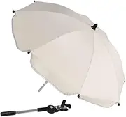 simhoa Folding Kids Pram Pushchair Umbrella Canopy, White, 70cm