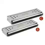 EASTTOP 24Hole Double-Sided Harmonica Tremolo Diatonic Harmonica Blues Harp C&G