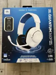 JBL Quantum 360P Playstation Wireless Over-Ear Console Gaming Headset - White