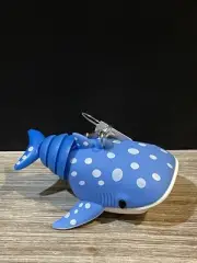 Bath & and Body Works Blue SHARK Whale Pocket Hand Gel Holder Keychain NWT