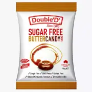 Double D Sugar Free Butter Candy Drops Gummies Lollies Candy Bag 90g