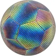 GkgWuxf Glow Football,Glowing Night Activity Ball - Fun Waterproof Cool Football for Training Outdoor Girl Christmas Sports Birthday Boy Kids Games