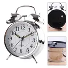 12.5*16.5*6.2cm Alarm Clock Silver 100% Original Classic Electroplated