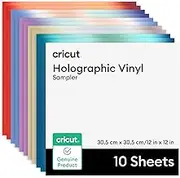 Cricut® Holographic Vinyl – Permanent, Mythical Sampler - 12 in x 12 in (10 ct)