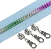 YaHoGa #5 Rainbow Nylon Zippers 10 Yds (SkyBlue)