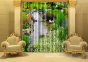 3D River leaf 3 Blockout Photo Curtain Printing Curtains Drapes Fabric Window AU