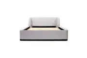 Jamar Fabric Queen Bed Frame Grey