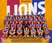 2024 BRISBANE LIONS AFLW FOOTBALL TEAM POSTER,BARGAIN,1