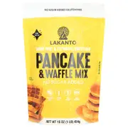 Lakanto, Pancake & Waffle Mix, No Sugar Added, 1 lb (454 g)