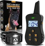 INVIROX Shock Collar for Dogs [Ultra K9] 124 Training Levels, 4 Powerful Modes with Night-Light and ¾ Mile Range 100% Safe Dog Training Collars for Large Dogs IP67 Waterproof E Collar