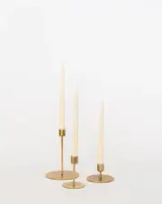 McGee & Co. Gold Candle Holders- set of 3