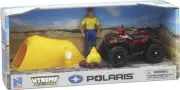 Newray Toys SS-37436 1:18 Scale POL Sportsman XP1000 with Camper