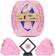 HuangouSA 2025 Fantasy Football Trophy Ring League Championship Rings Premium Champion Award for Winner