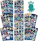 24 Sheets Alien Astronaut Make-A-Face Stickers Mix&Match Make Your Own Outer