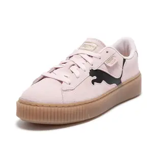 【PUMA】休閒鞋 運動鞋 女鞋 Suede Platform Cutout Wns 粉色(39723305)