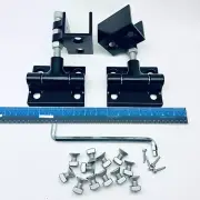 Haevy-Duty Estate Gate Hinge Kit Metal 73024444 Black