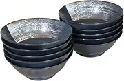 (Amazon.co.jp Exclusive) Commercial Set of 10 Warburi Round Highland Ramen Bowl, Chinese Undragon, 6.3