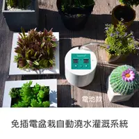 在飛比找PChome24h購物優惠-辦公室 小陽台免佈線 免插電盆栽自動澆水灌溉系統