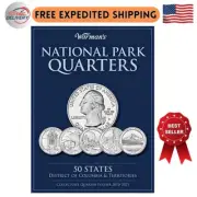 50 State Quarters Album Territories Collector Coin Folder Collecting Binder Book