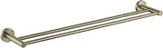 Decaura Double Towel Rail Bar 600mm Holder Bathroom 304 Stainless Steel Wall Mounted Brushed Gold