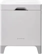 Carepod Cube X50 Stainless Steel Ultrasonic Hybrid Cool and Warm Mist Humidifier, Whisper-Quiet Easy Clean for Large Room 4.2 liters, Only 3 Washable Parts, Diswasher-safe, Auto Shut-off